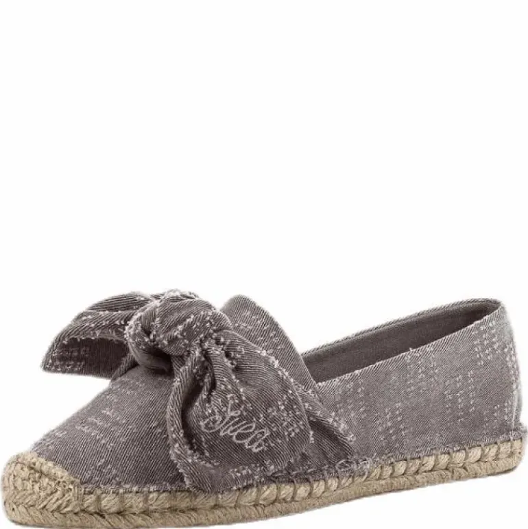 Amanda Knot Espandrillo Grey/Beige