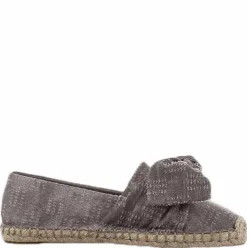 Amanda Knot Espandrillo Grey/Beige