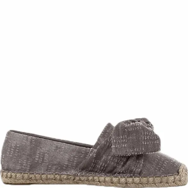 Amanda Knot Espandrillo Grey/Beige