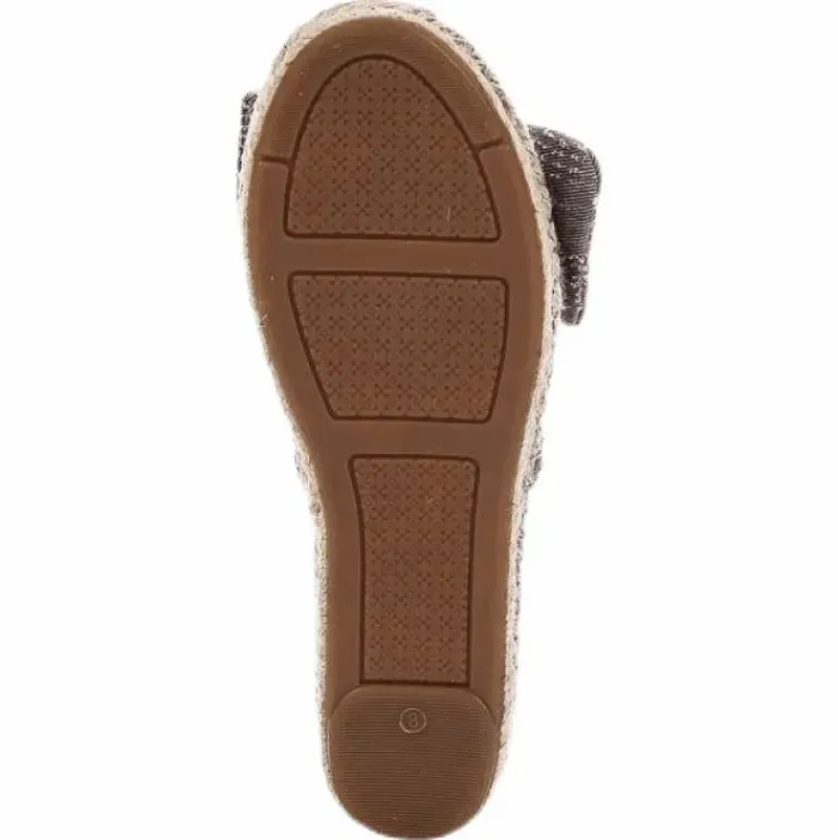 Amanda Knot Espandrillo Grey/Beige