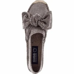 Amanda Knot Espandrillo Grey/Beige