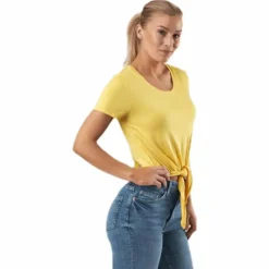 Arli S/S Knot Top Yellow