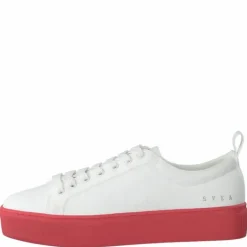 Arlo Three Antique White, Red Outsole
