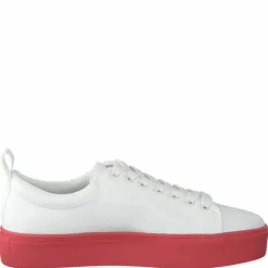 Arlo Three Antique White, Red Outsole
