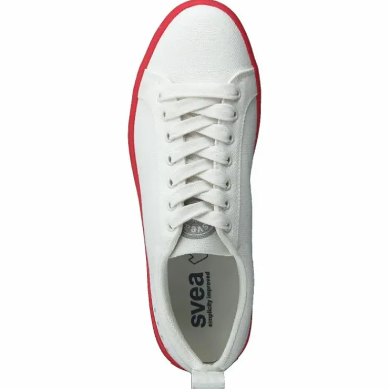 Arlo Three Antique White, Red Outsole