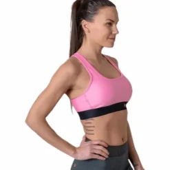 Armour Mid Crossback Bra Pink