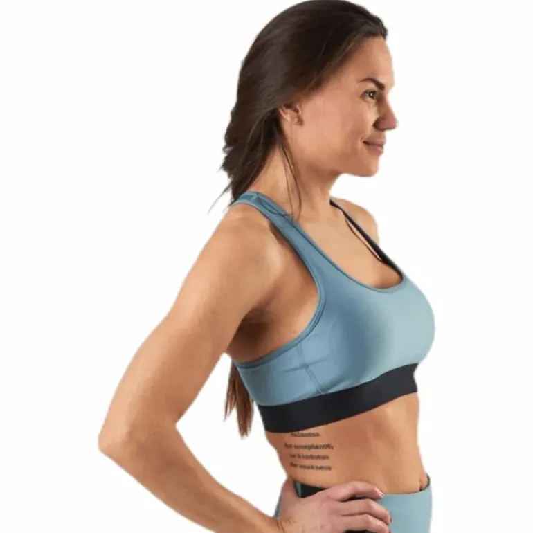 Armour Mid Crossback Bra Blue