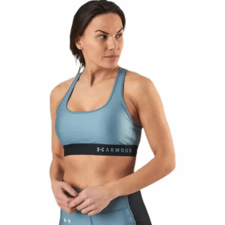 Armour Mid Crossback Bra Blue