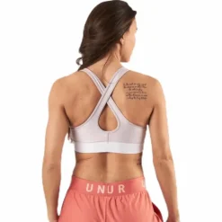 Armour Mid Crossback Bra Pink