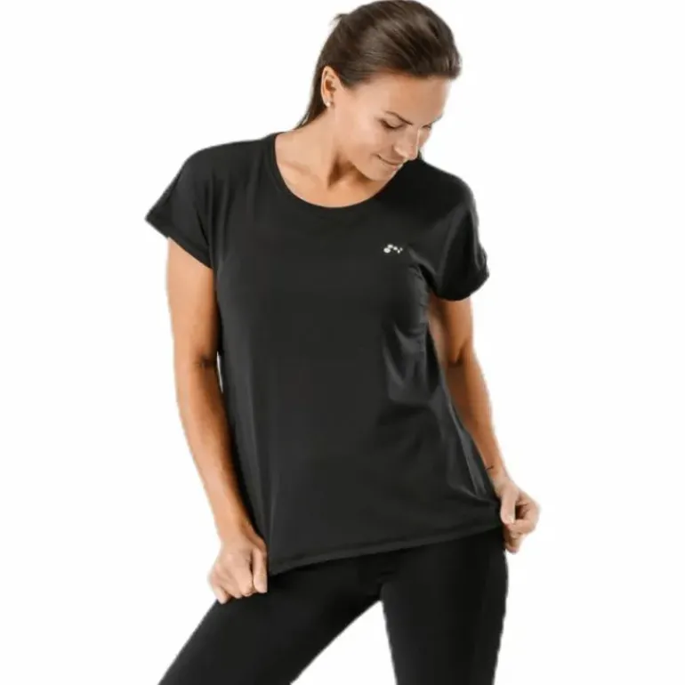 Aubree Ss Loose Training Tee Black
