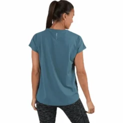 Aubree Ss Loose Training Tee Blue