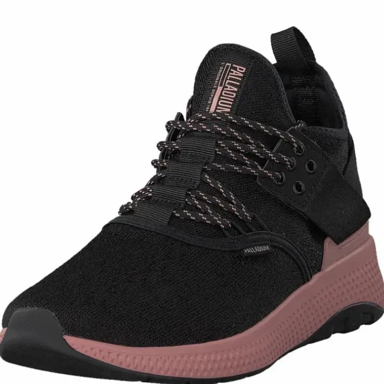 Ax_eon Lace Knit Black/Rose Tan