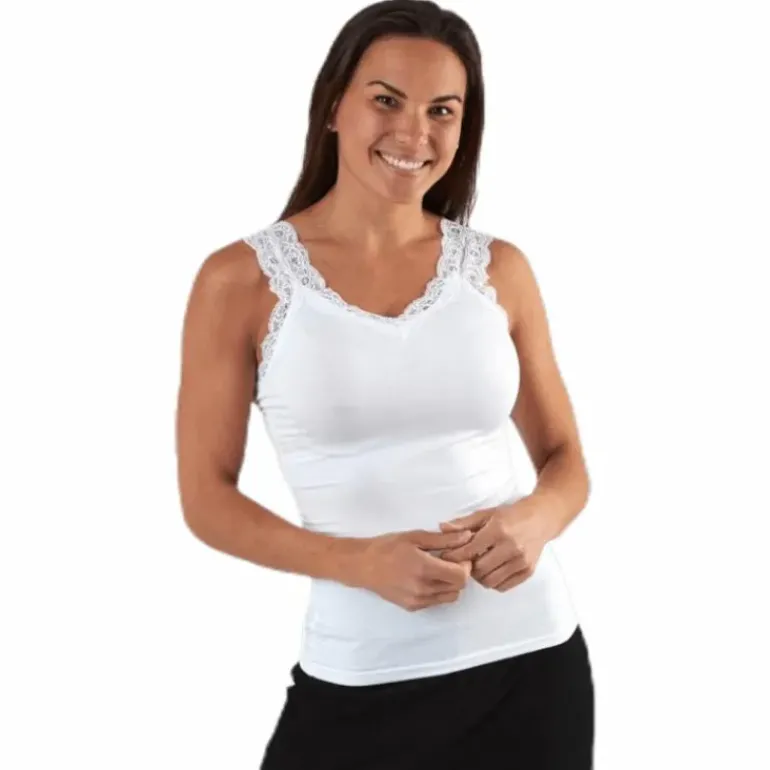 Barbera Lace Top White
