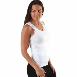 Barbera Lace Top White