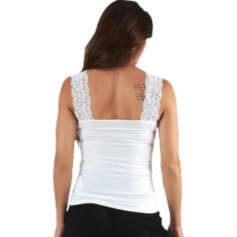 Barbera Lace Top White
