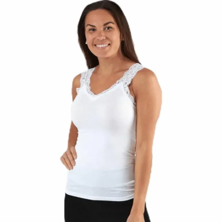 Barbera Lace Top White