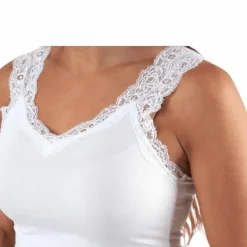 Barbera Lace Top White