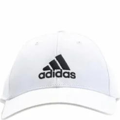 Baseball Cap Cotton Twill White / White / Black
