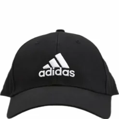 Baseball Cap Cotton Twill Black / Black / White
