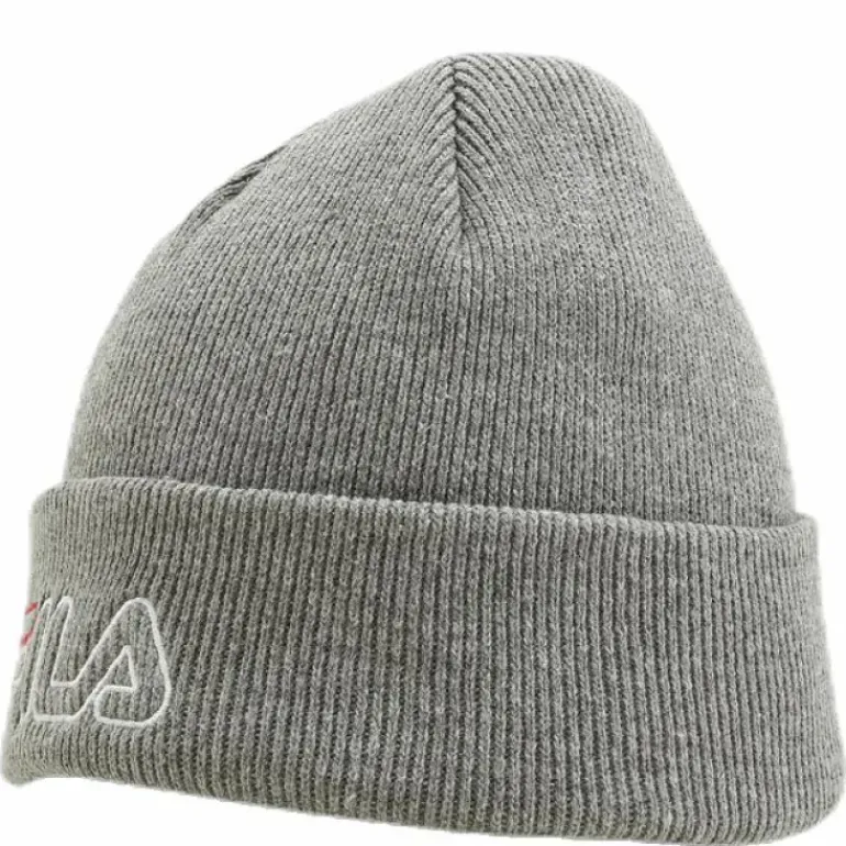 Beanie Leniar Outline Logo Grey