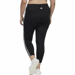 Believe This 2.0 3 Stripe 7/8 Tight Plus Size Black / White