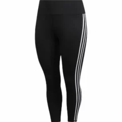 Believe This 2.0 3 Stripe 7/8 Tight Plus Size Black / White