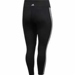Believe This 2.0 3 Stripe 7/8 Tight Plus Size Black / White