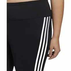 Believe This 2.0 3 Stripe 7/8 Tight Plus Size Black / White