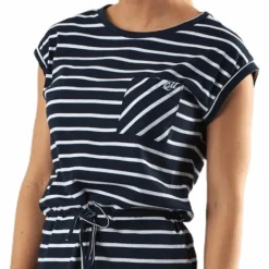 Bellevue Dress Blue/White