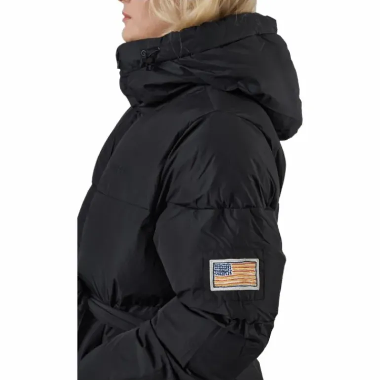 Beltet Short Padded Hood Jacke Black