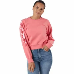 Bettens Cropped Crew Sweat 40021 - Tea Rose