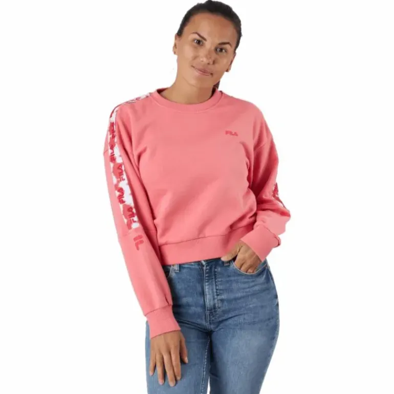 Bettens Cropped Crew Sweat 40021 - Tea Rose