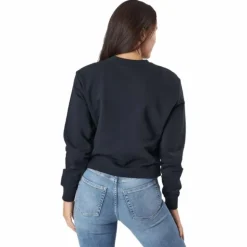 Bevaix Cropped Crew Sweat 80001 - Moonless Night