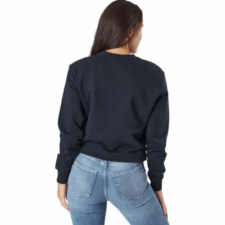 Bevaix Cropped Crew Sweat 80001 - Moonless Night