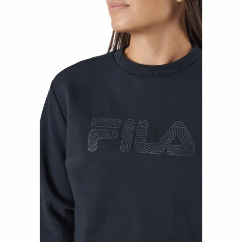 Bevaix Cropped Crew Sweat 80001 - Moonless Night