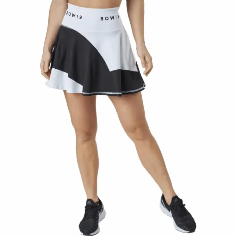 Bianca /print Skirt Big Stripe White/black