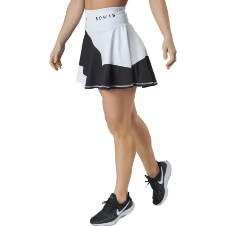 Bianca /print Skirt Big Stripe White/black