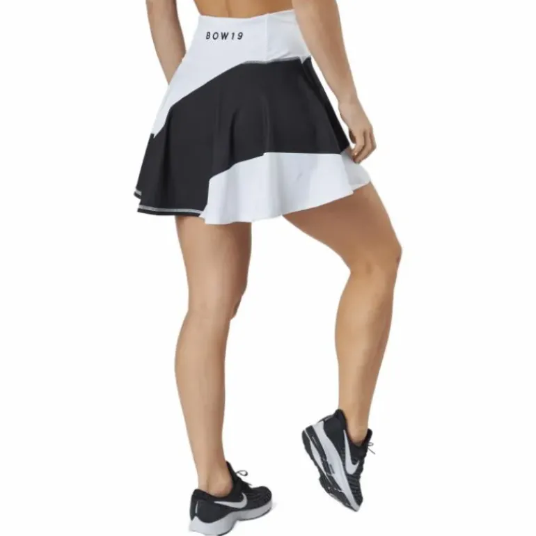 Bianca /print Skirt Big Stripe White/black