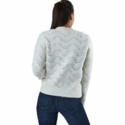 Bibi Ls Knit Cardigan White