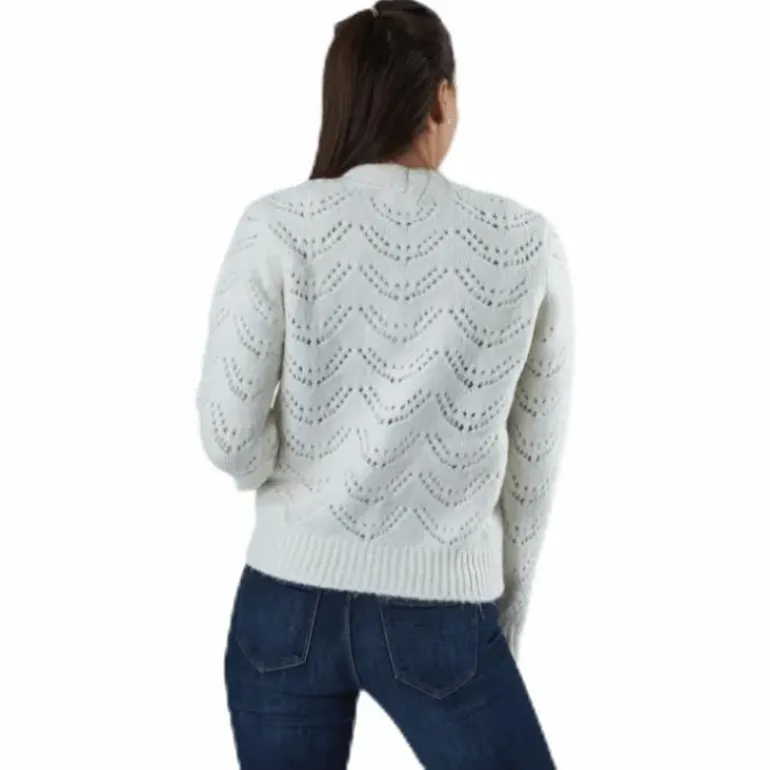 Bibi Ls Knit Cardigan White
