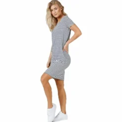 Billo Ss Dress Blue/White
