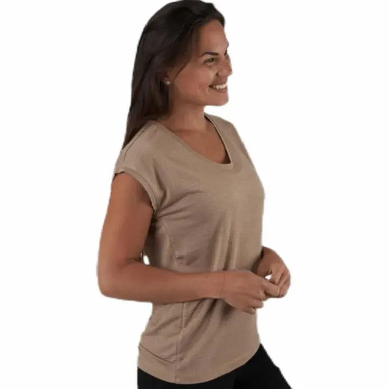 Billo Tee Lurex Stripes Beige