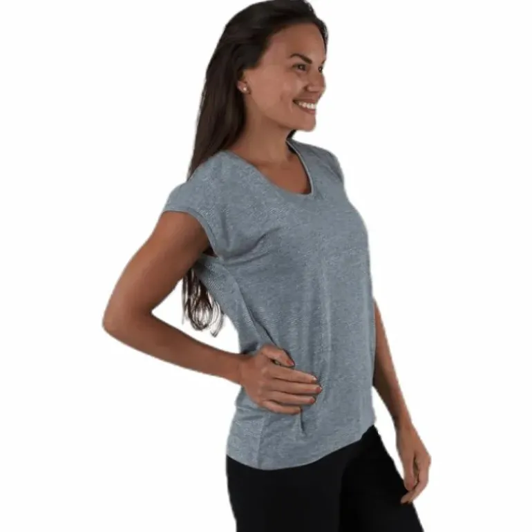 Billo Tee Lurex Stripes Grey