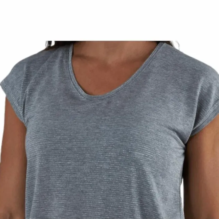Billo Tee Lurex Stripes Grey