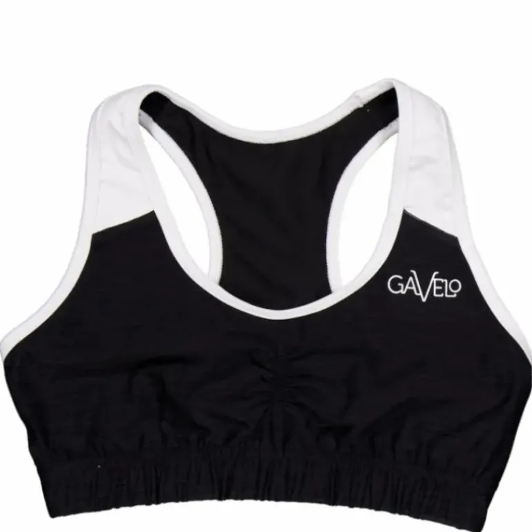 Black & White Swirl Sports Bra Black/white