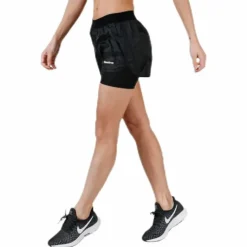 Black 2-Lay Shorts Black