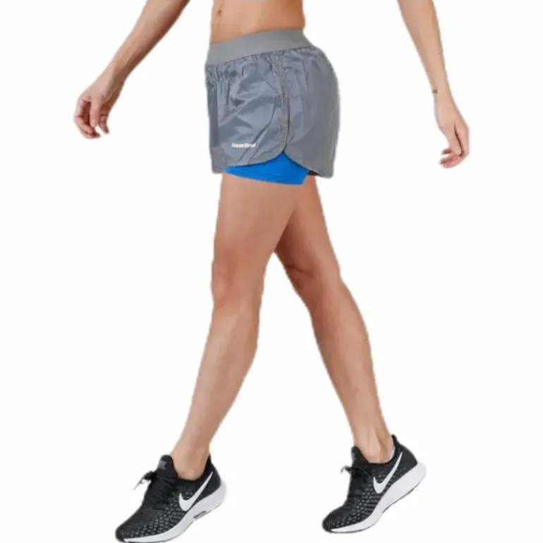 Black 2-Lay Shorts Grey