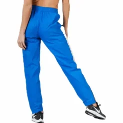 Black Track Cross Pants Blue