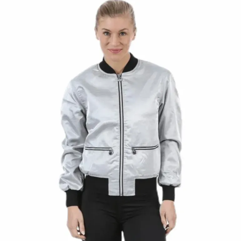 Blink Bomber Jacket Silver