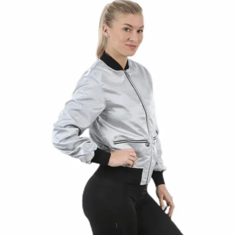 Blink Bomber Jacket Silver